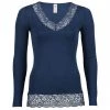Engel - Women's Shirt L/S mit Spitze - Sous-vêtement en soie -Sous-vêtements Soldes Boutique engel womens shirt l s mit spitze sous vetement en soie