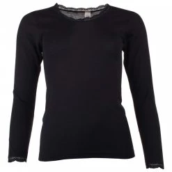Engel - Women's Shirt L/S mit Spitze - Sous-vêtement mérinos
