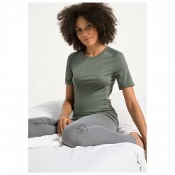 Sous-vêtements Soldes Boutique -Sous-vêtements Soldes Boutique hessnatur womens kurzarm shirt aus bio merinowolle sous vetement merinos detail 2