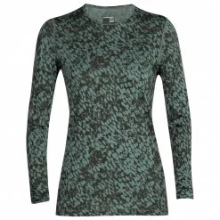 Icebreaker - Women's 200 Oasis L/S Crewe Forest Shadows - Sous-vêtement mérinos