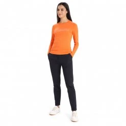 Icebreaker - Women's 200 Oasis L/S Crewe Ski Stripes - Sous-vêtement mérinos -Sous-vêtements Soldes Boutique icebreaker womens 200 oasis l s crewe ski stripes sous vetement merinos detail 4