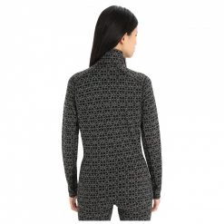 Icebreaker - Women's 250 Vertex L/S Half Zip Alpine Geo - Sous-vêtement mérinos -Sous-vêtements Soldes Boutique icebreaker womens 250 vertex l s half zip alpine geo sous vetement merinos detail 3