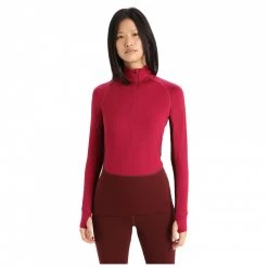 Icebreaker - Women's Zoneknit 260 L/S Half Zip - Sous-vêtement mérinos -Sous-vêtements Soldes Boutique icebreaker womens zoneknit 260 l s half zip sous vetement merinos detail 2