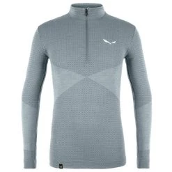 Salewa - Zebru Med Warm AMR Half Zip Tee - Sous-vêtement mérinos